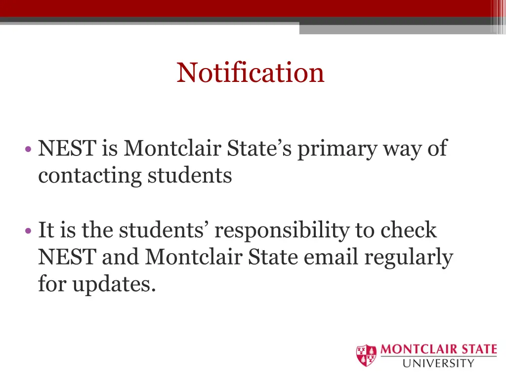 notification