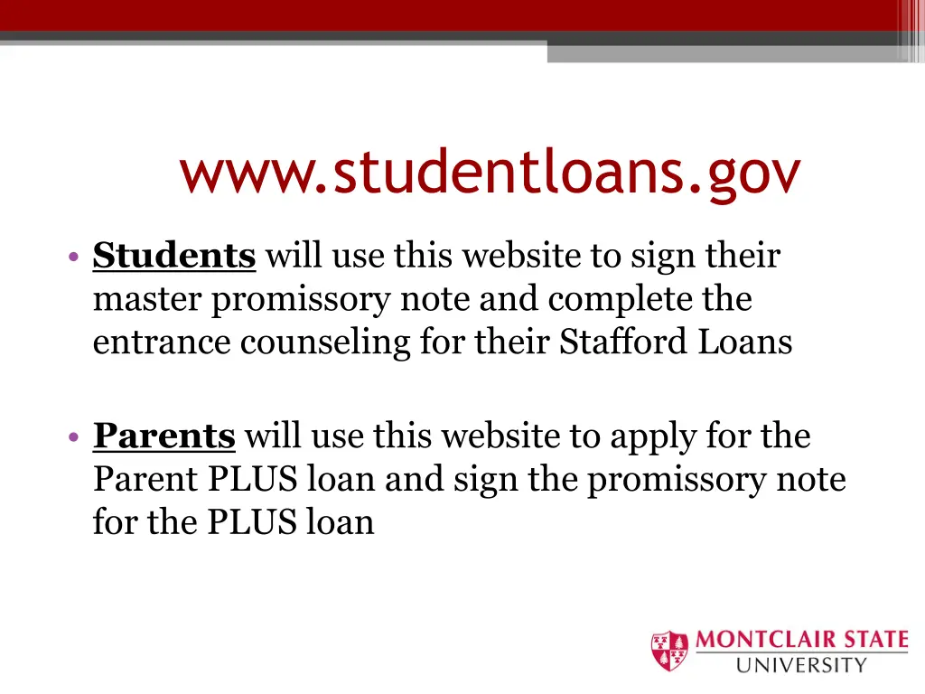 www studentloans gov