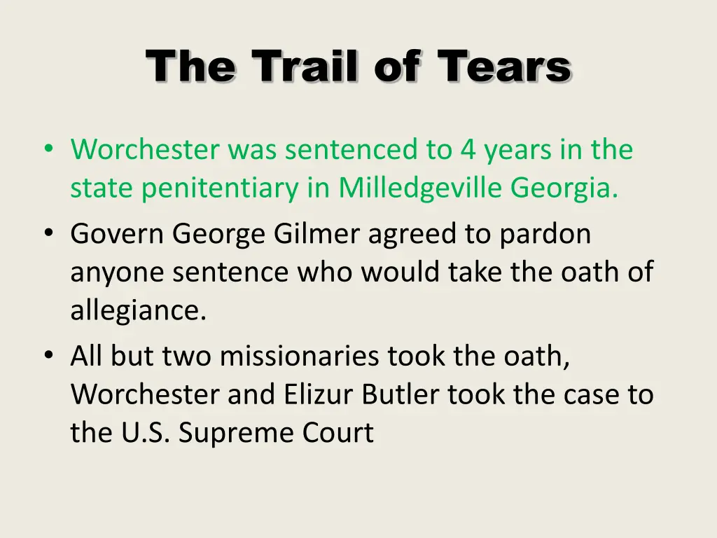 the trail of tears 2