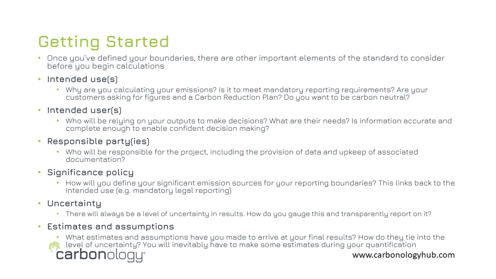 getting started once you ve defined your