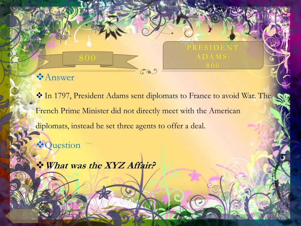 president adams 800