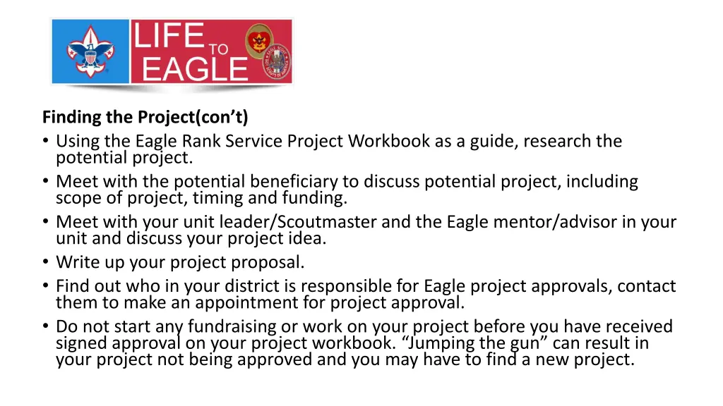 finding the project con t using the eagle rank