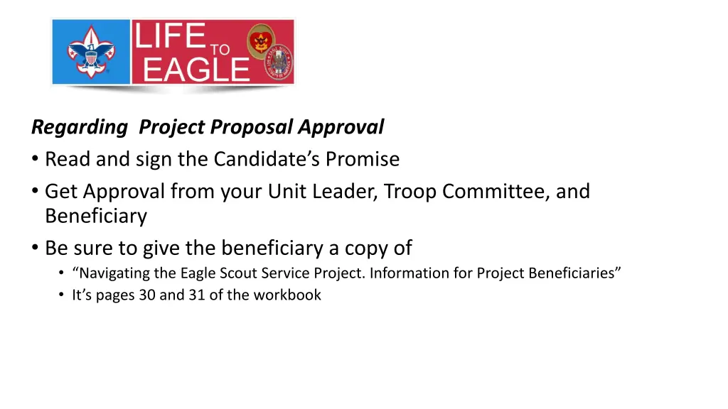 regarding project proposal approval read and sign