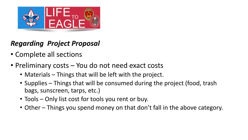 regarding project proposal complete all sections