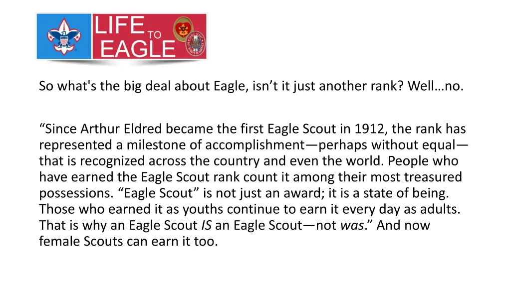 so what s the big deal about eagle isn t it just