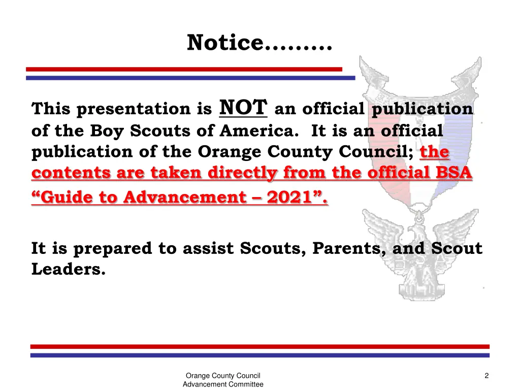 notice
