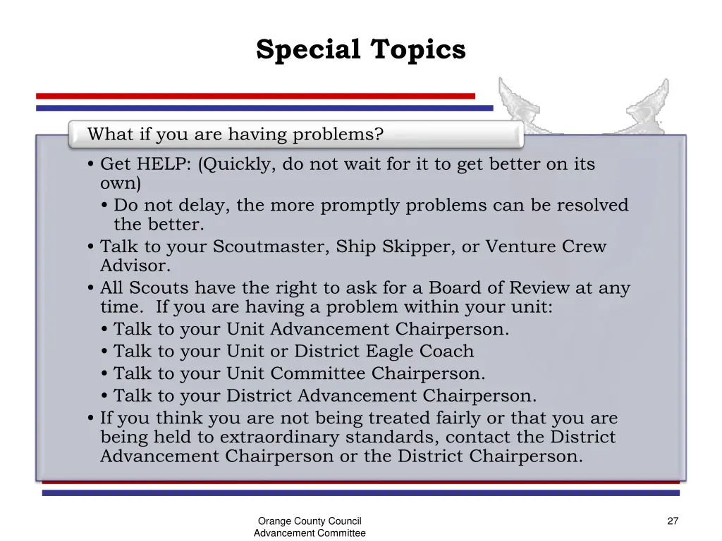 special topics 1