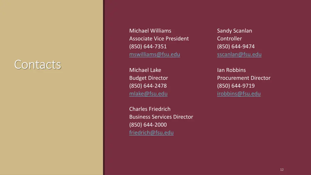 michael williams associate vice president