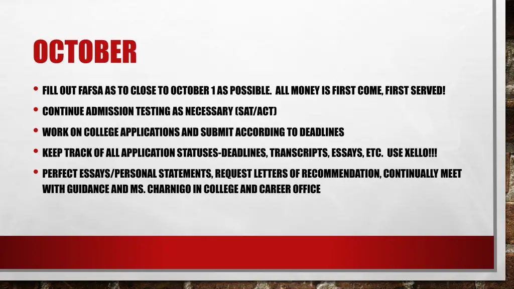 october