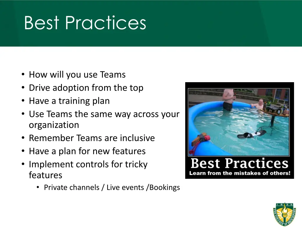 best practices