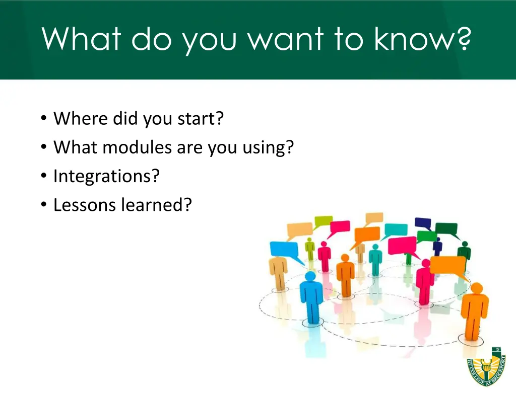 what do you want to know
