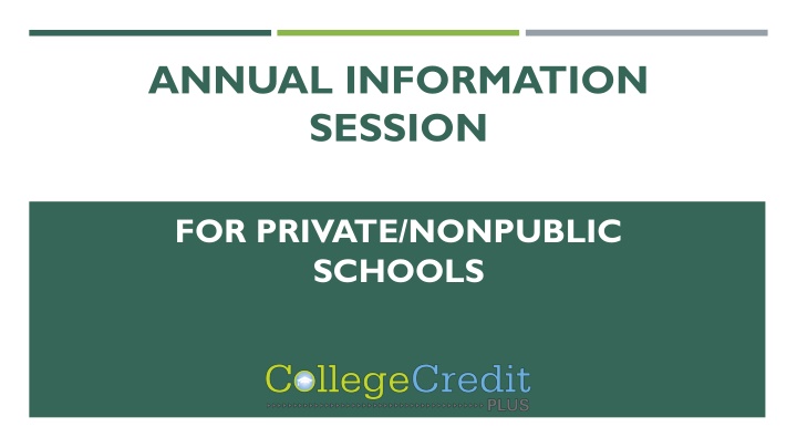 annual information session