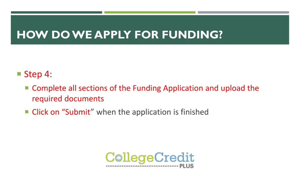 how do we apply for funding 3