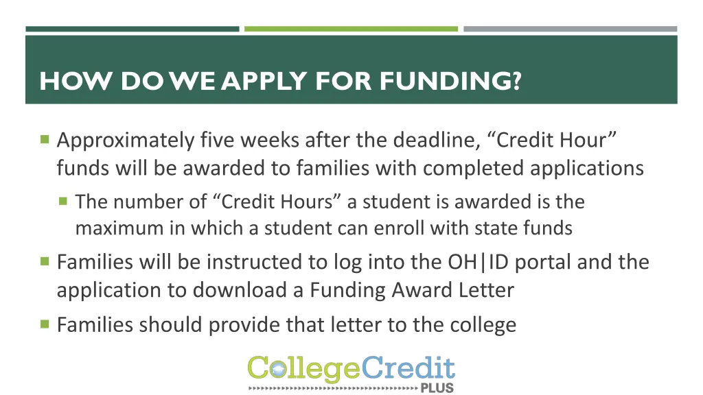 how do we apply for funding 6