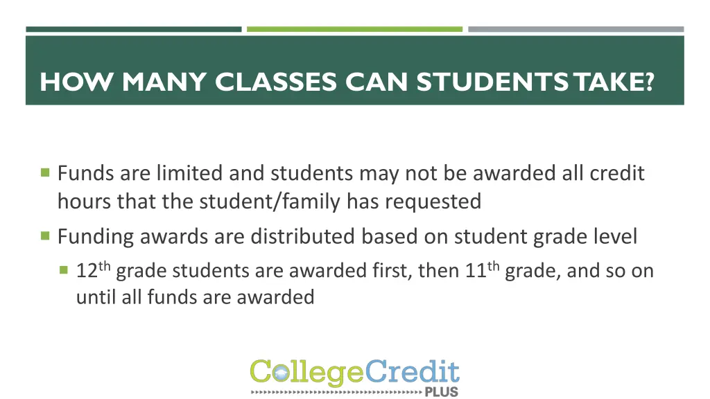 how many classes can students take 3