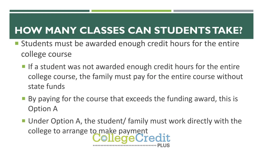how many classes can students take students must
