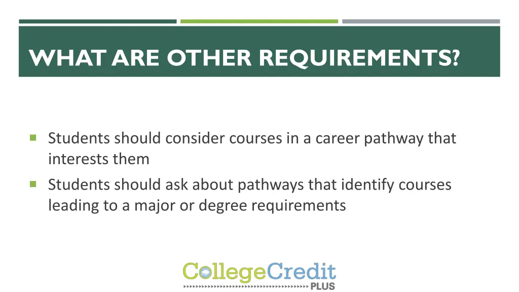 what are other requirements 2