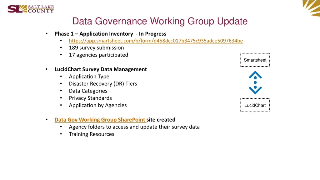 data governance working group update