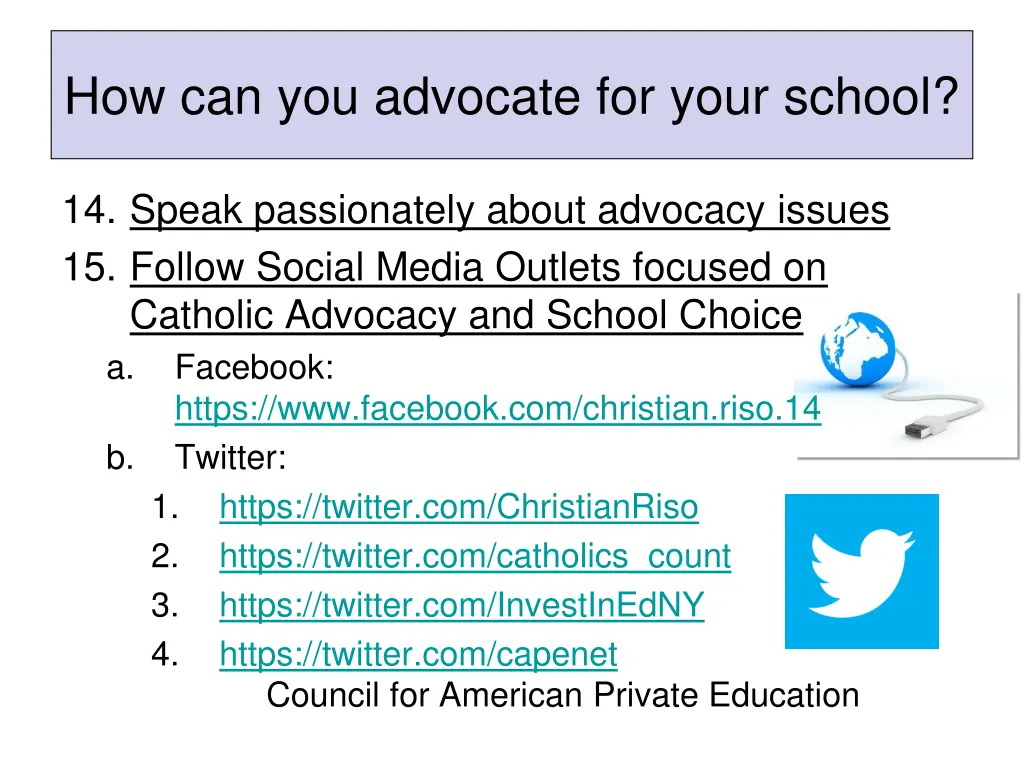 how can you advocate for your school 7