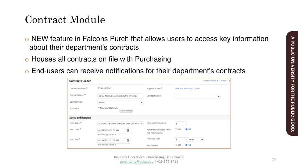contract module