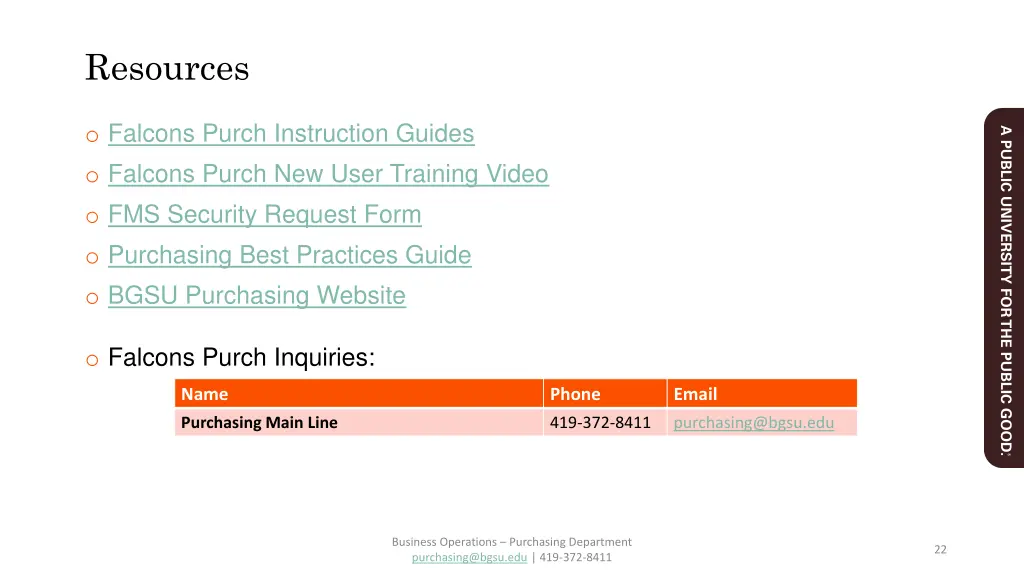 resources