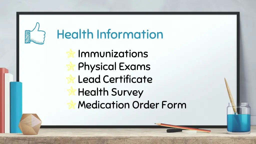 health information immunizations physical exams