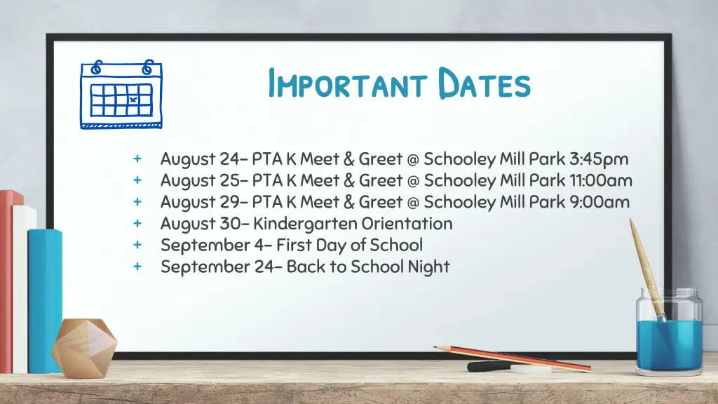 important dates important dates