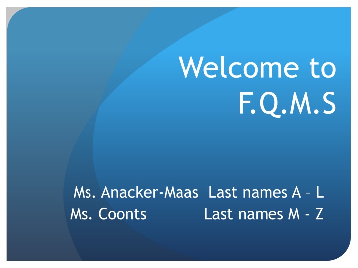 welcome to f q m s