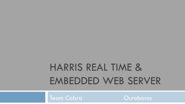 harris real time embedded web server