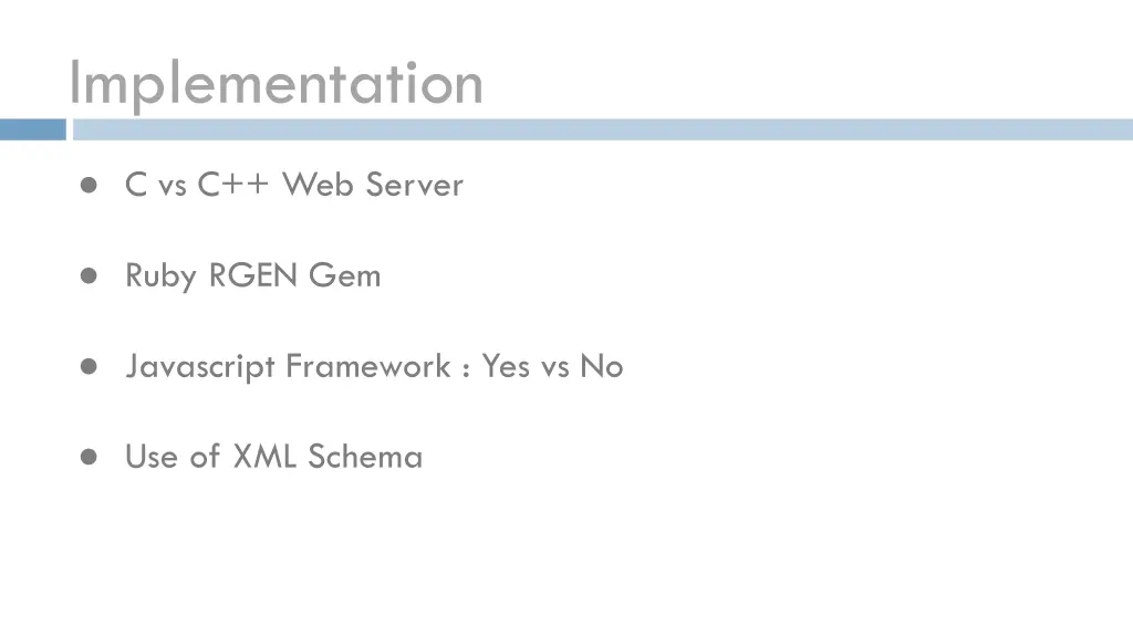 implementation 1