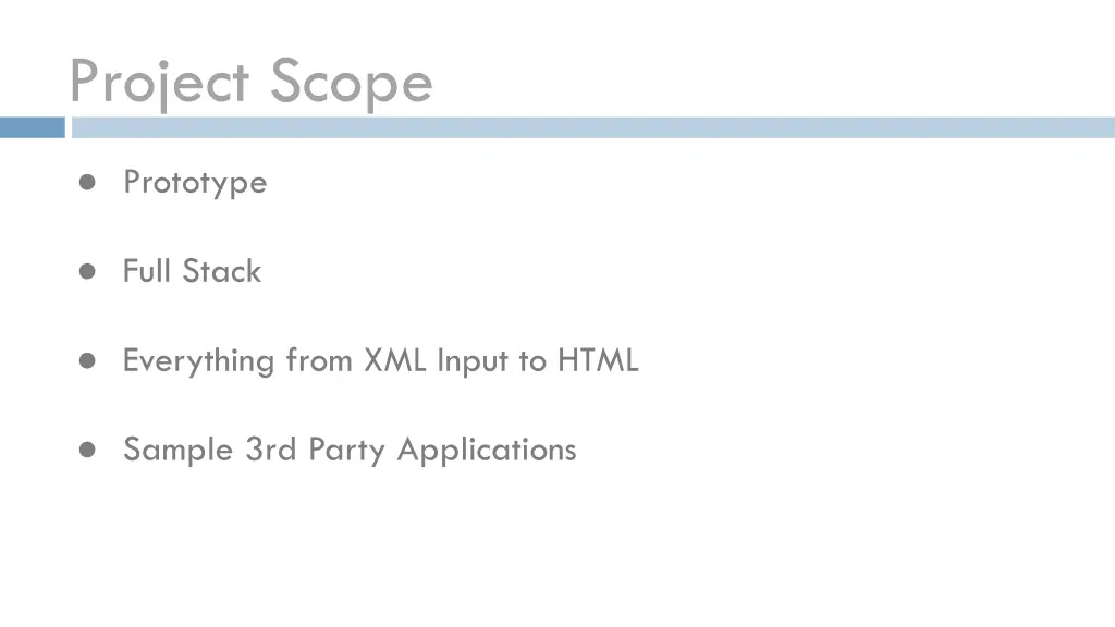 project scope
