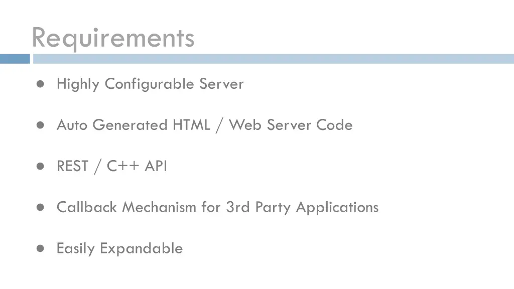 requirements