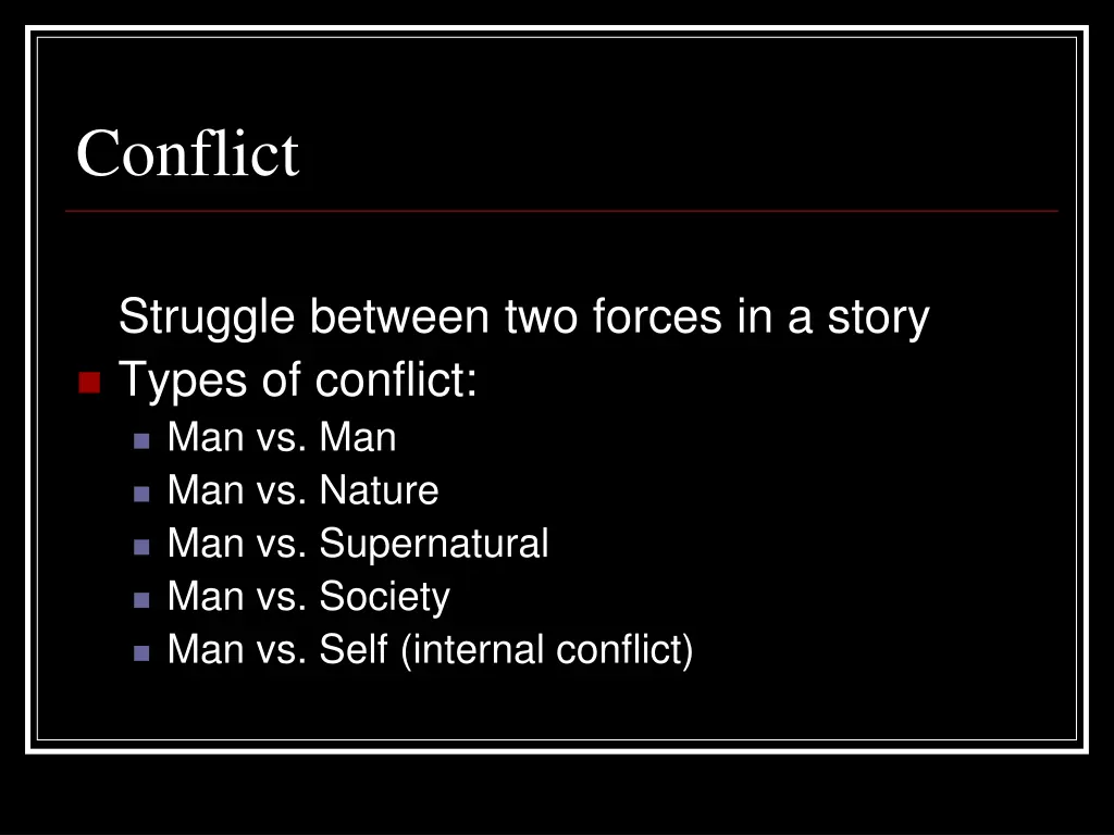 conflict