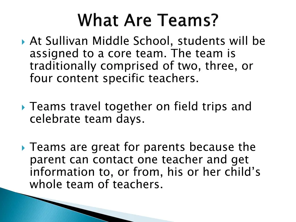 at sullivan middle school students will