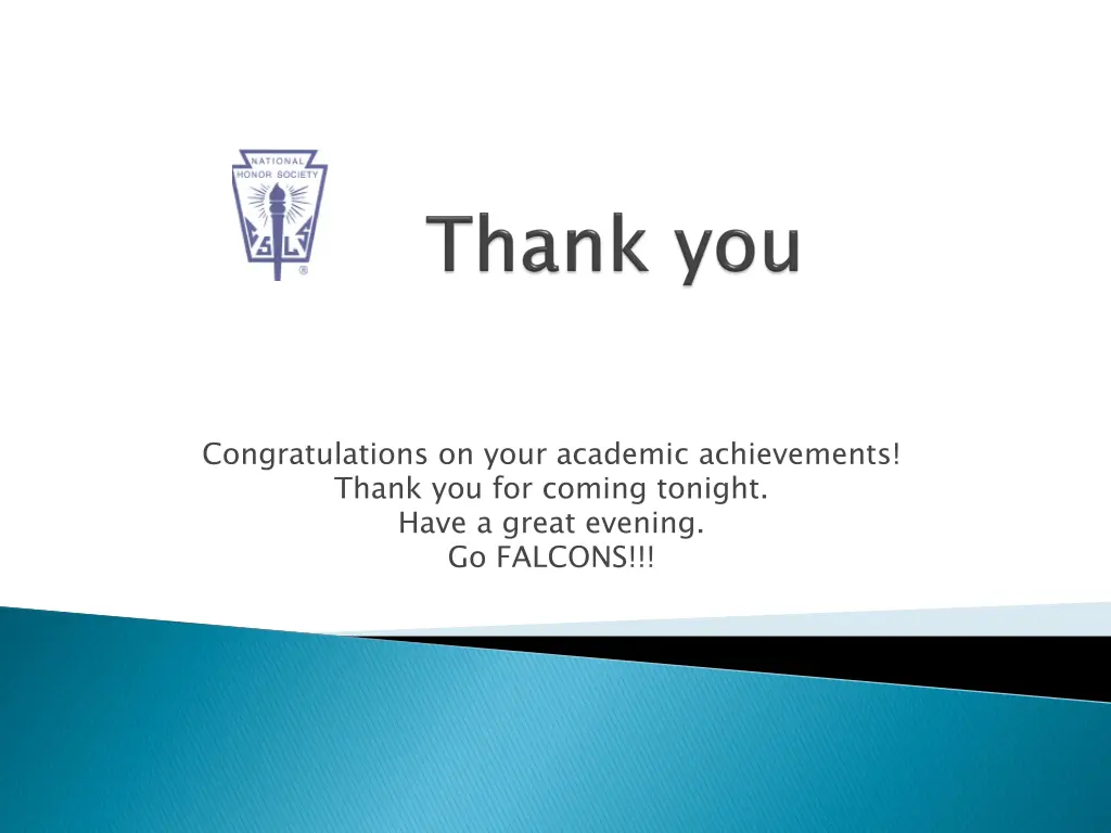 congratulations on your academic achievements