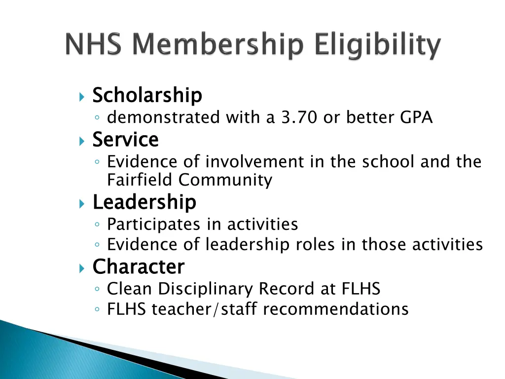 scholarship demonstrated with a 3 70 or better