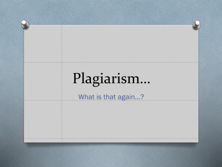 plagiarism