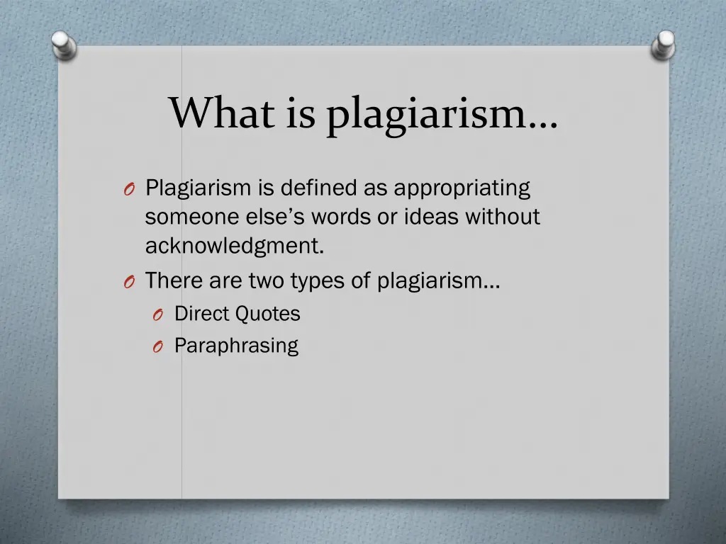 what is plagiarism