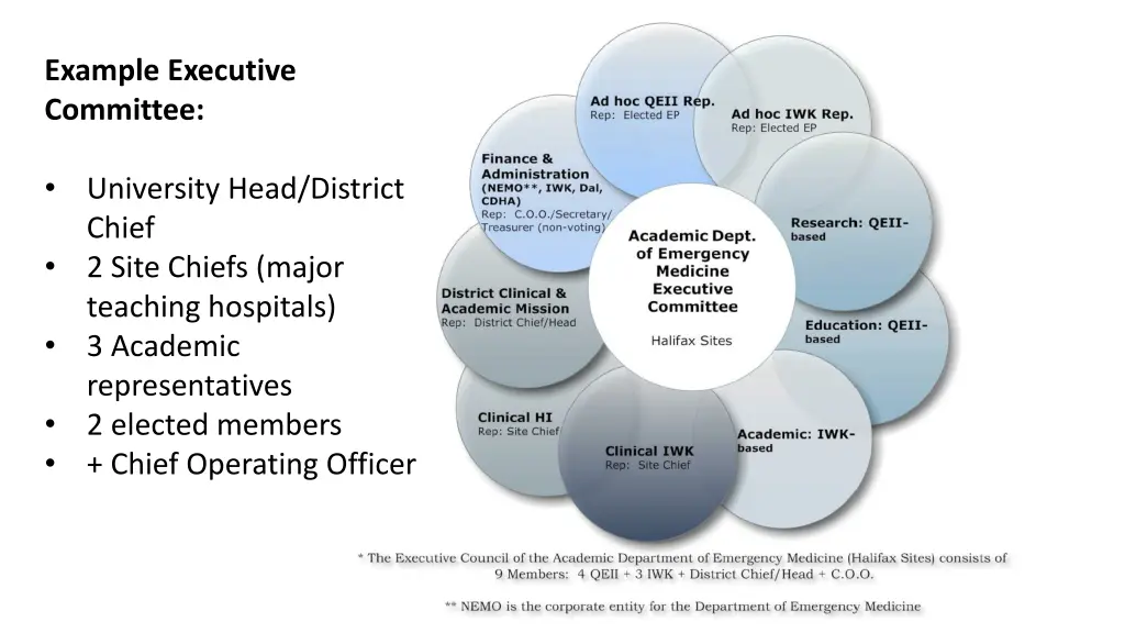 example executive committee