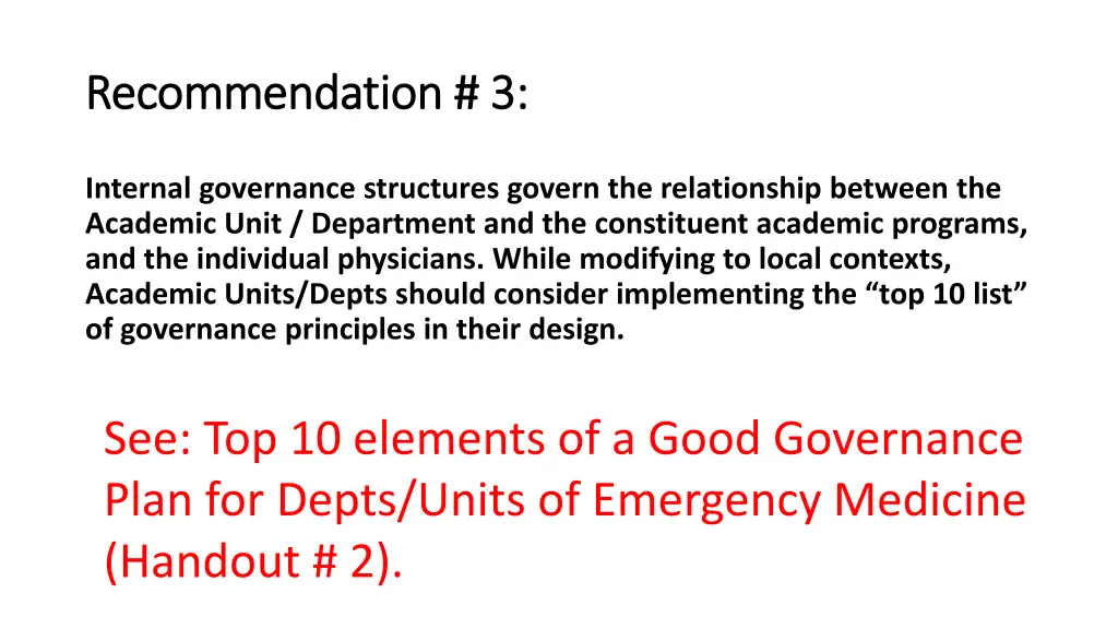 recommendation 3 recommendation 3