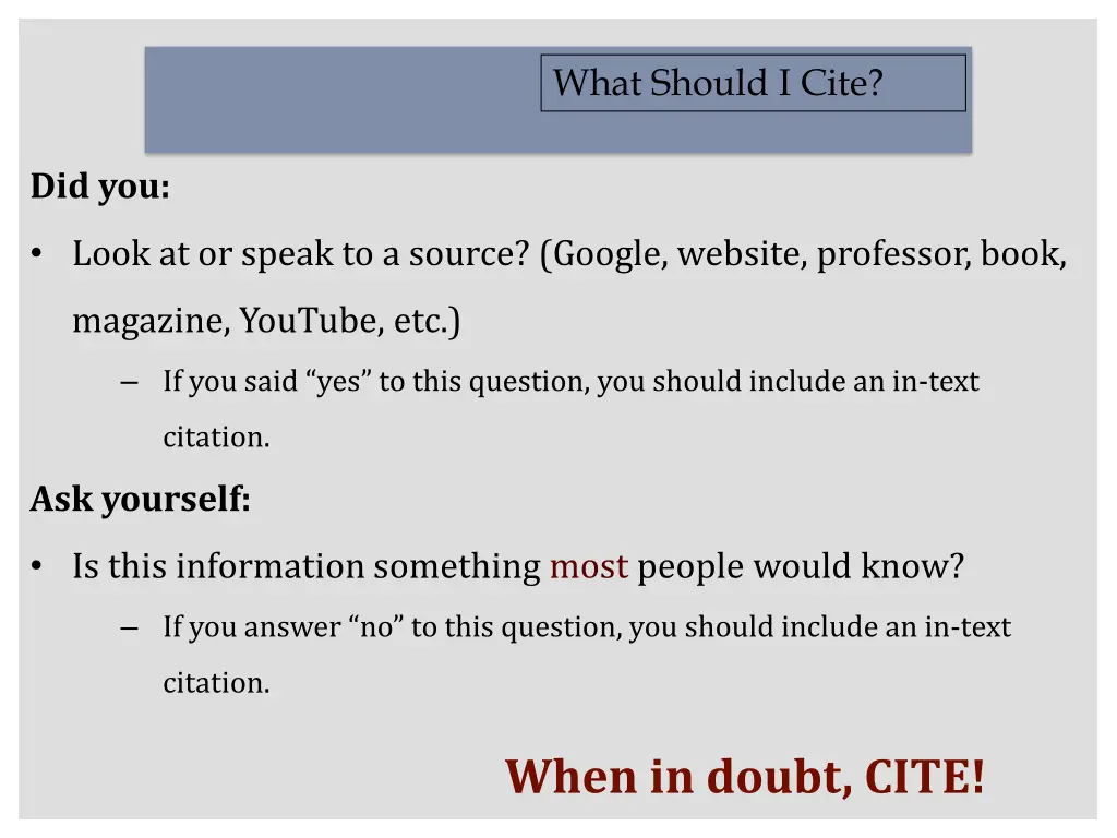 what should i cite