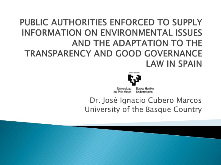 dr jos ignacio cubero marcos university