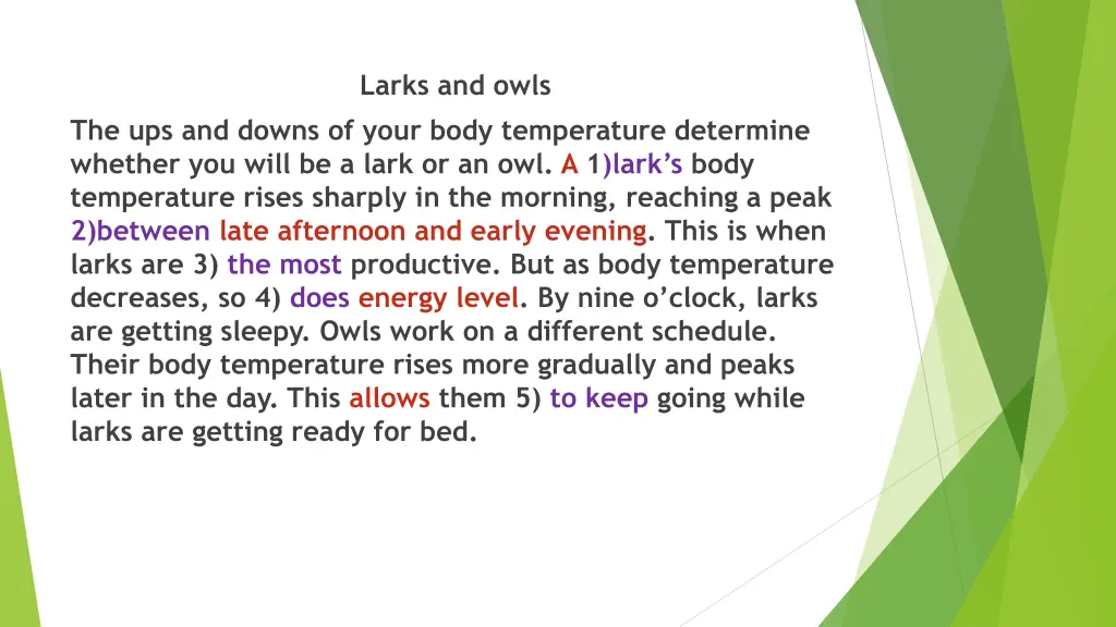 larks and owls 1