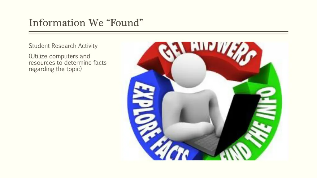 information we found