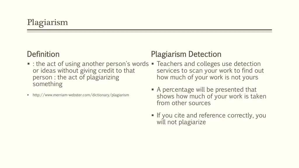 plagiarism