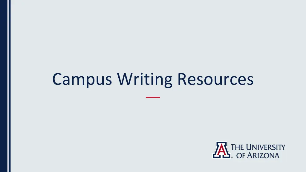 campus writing resources