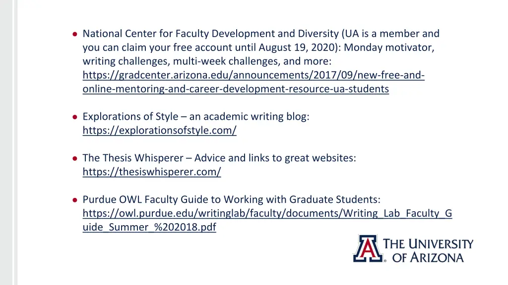 national center for faculty development