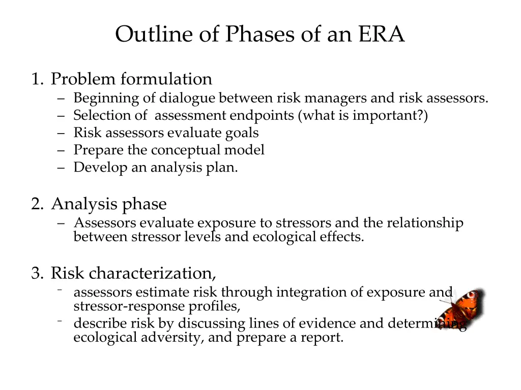 outline of phases of an era