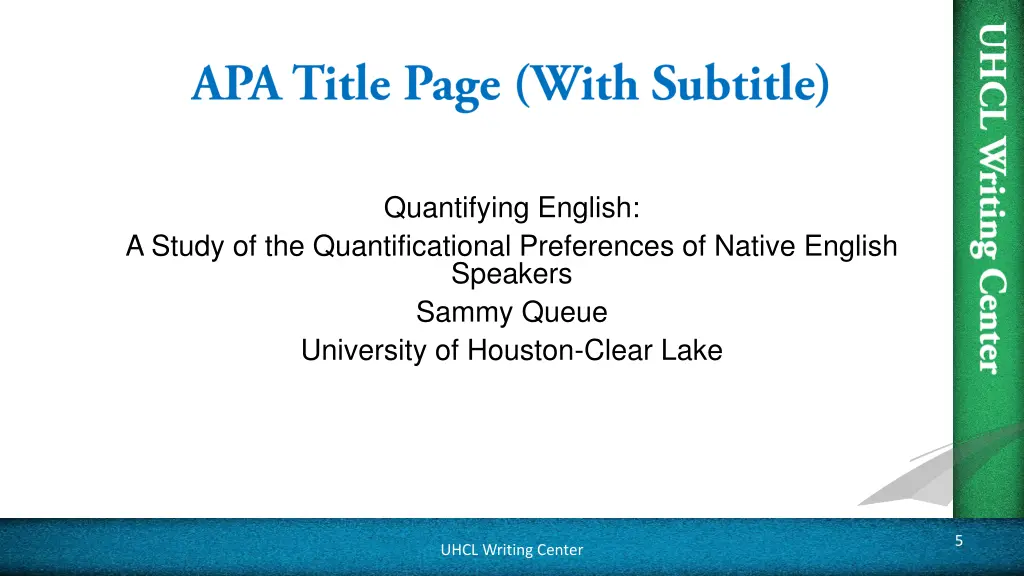 quantifying english
