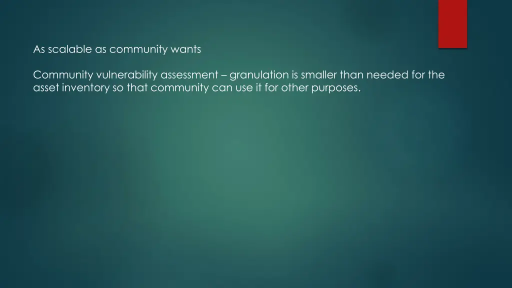 as scalable as community wants
